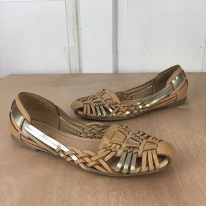 🛍 Report slip-on woven metallic moccasin size 6